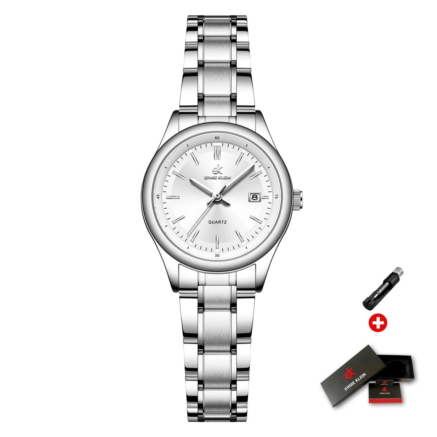 Women’S Watch Luxury Gold Watch Originaldate Week Stainless Steel Waterproof Luminous Elegant Dress Ladies' Watches