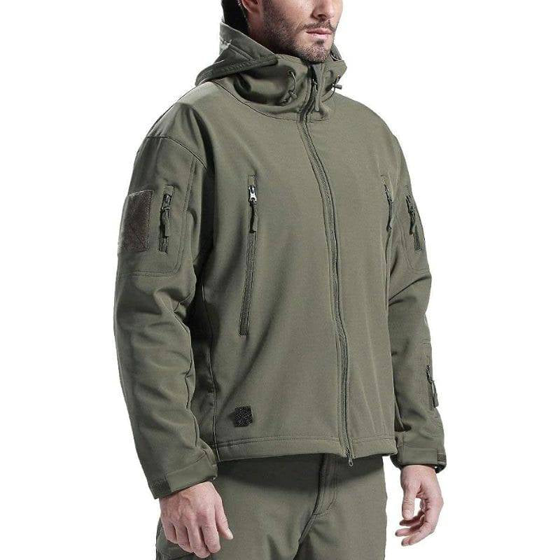 SHARKSKIN Men’S Warm Waterproof Softshell Tactical Hiking Jacket