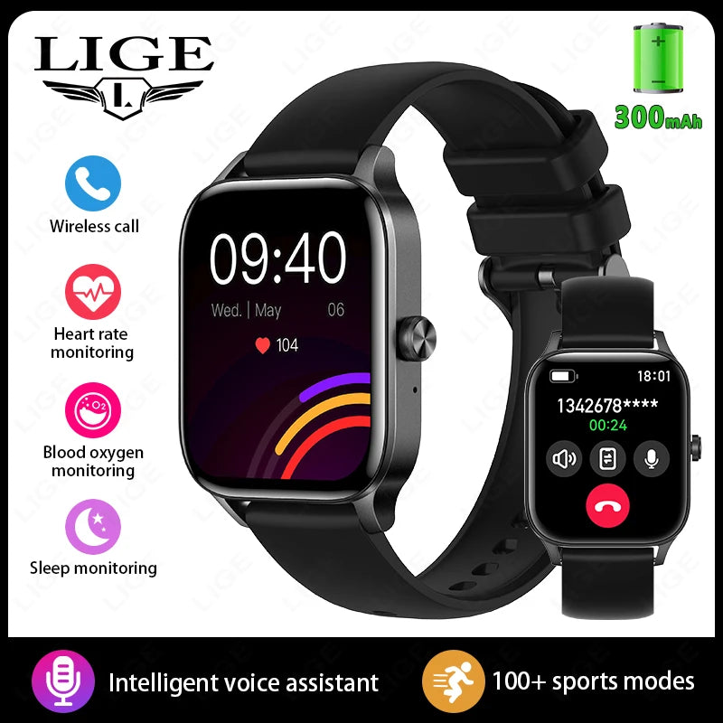 New Smart Watch Men 2026 Bluetooth Call Custom Watch Face Women’S Health Monitor Watches Heart Rate Waterproof Sports Smartwatch