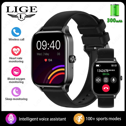 New Smart Watch Men 2026 Bluetooth Call Custom Watch Face Women’S Health Monitor Watches Heart Rate Waterproof Sports Smartwatch