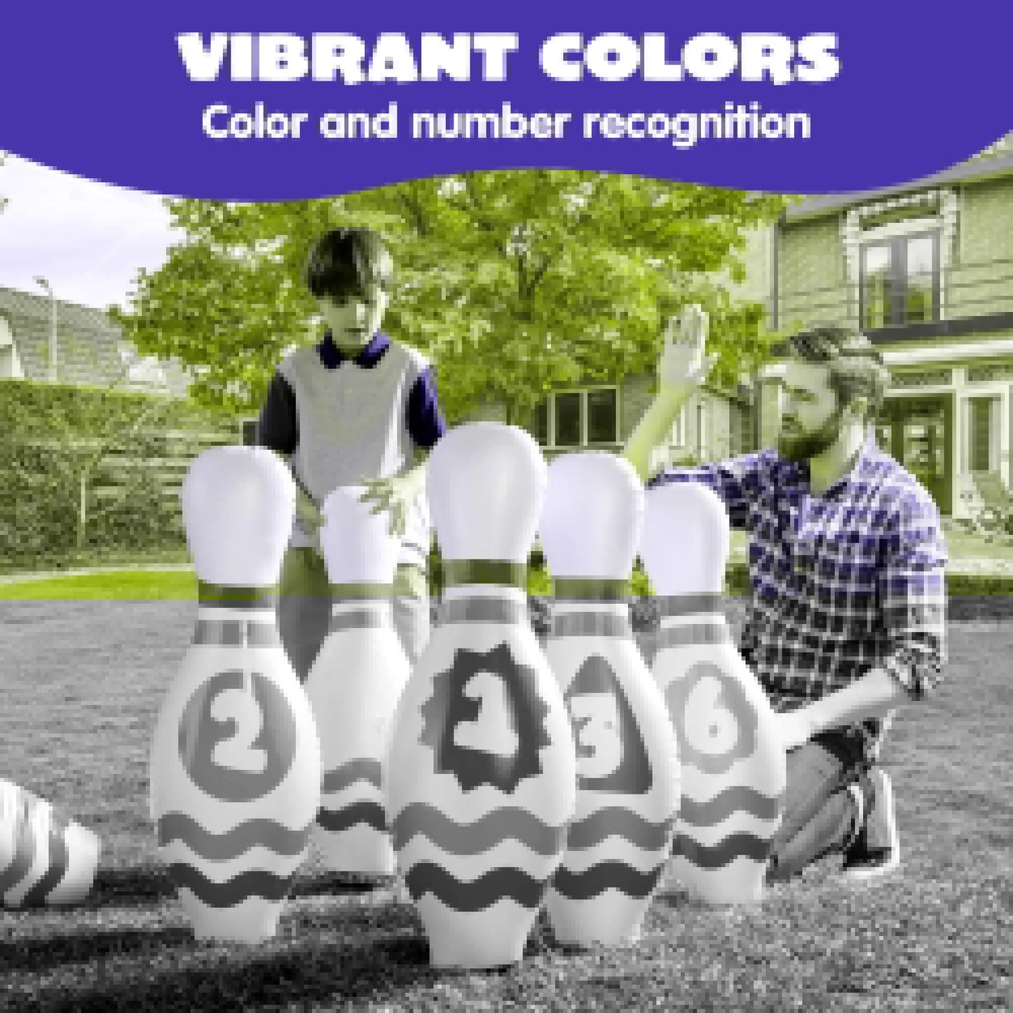 Giant Inflatable Bowling Set for Kids Adults Christmas Birthday Gift Party Games Education Motor Skills Toys