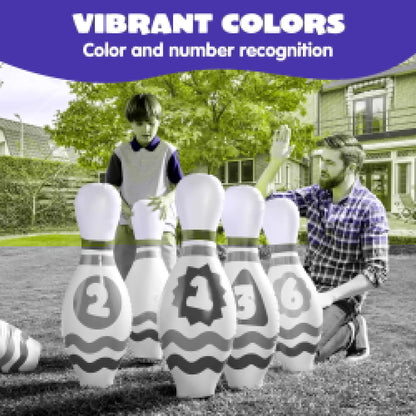 Giant Inflatable Bowling Set for Kids Adults Christmas Birthday Gift Party Games Education Motor Skills Toys