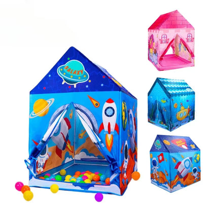Children'S Folding Play Tents Playhouse Indoor Outdoor Tent Kids Boy Toddler Kids Tent Large Playhouse Gifts for Kids Boys Girls