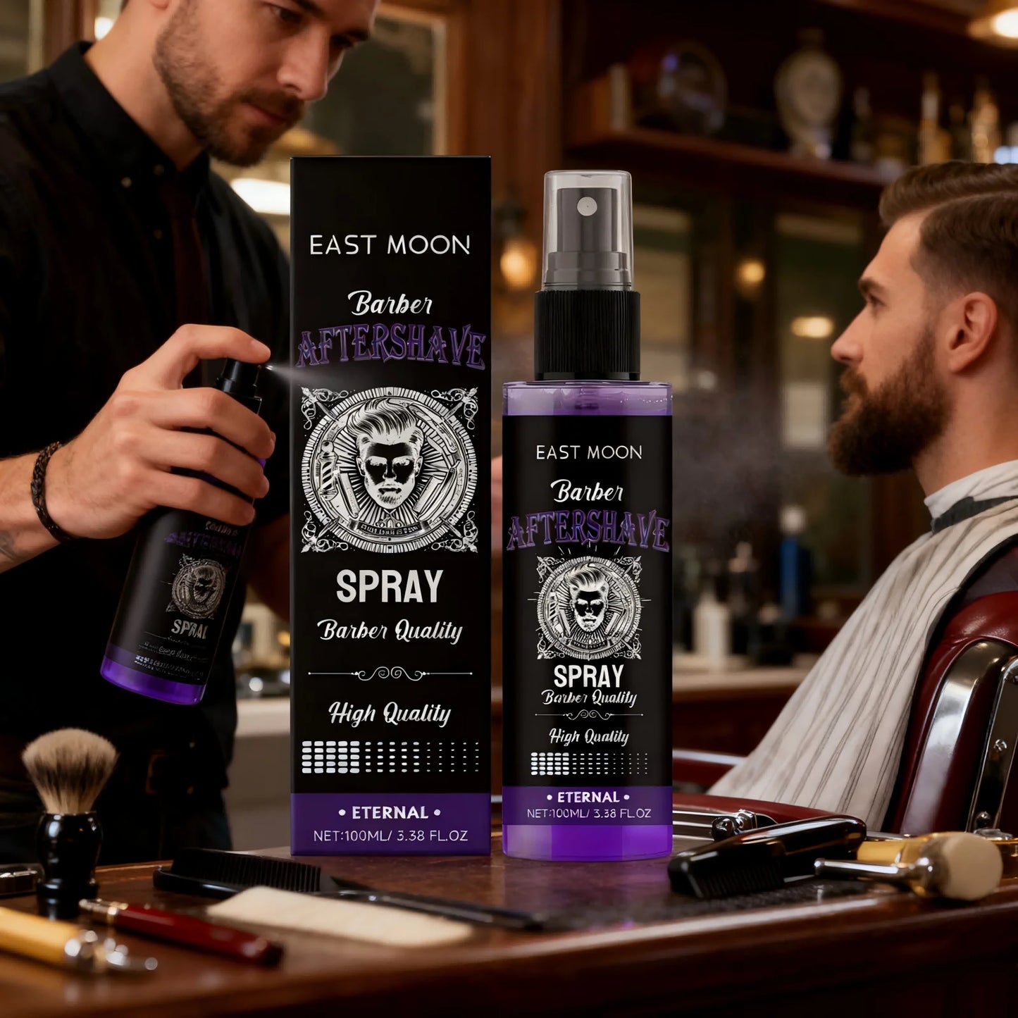 Deep Moisturizing Aftershave Spray Aftershave Nourish Oil Repair Soothe Dry Beard Reduce Redness Swelling Beard Care Serum