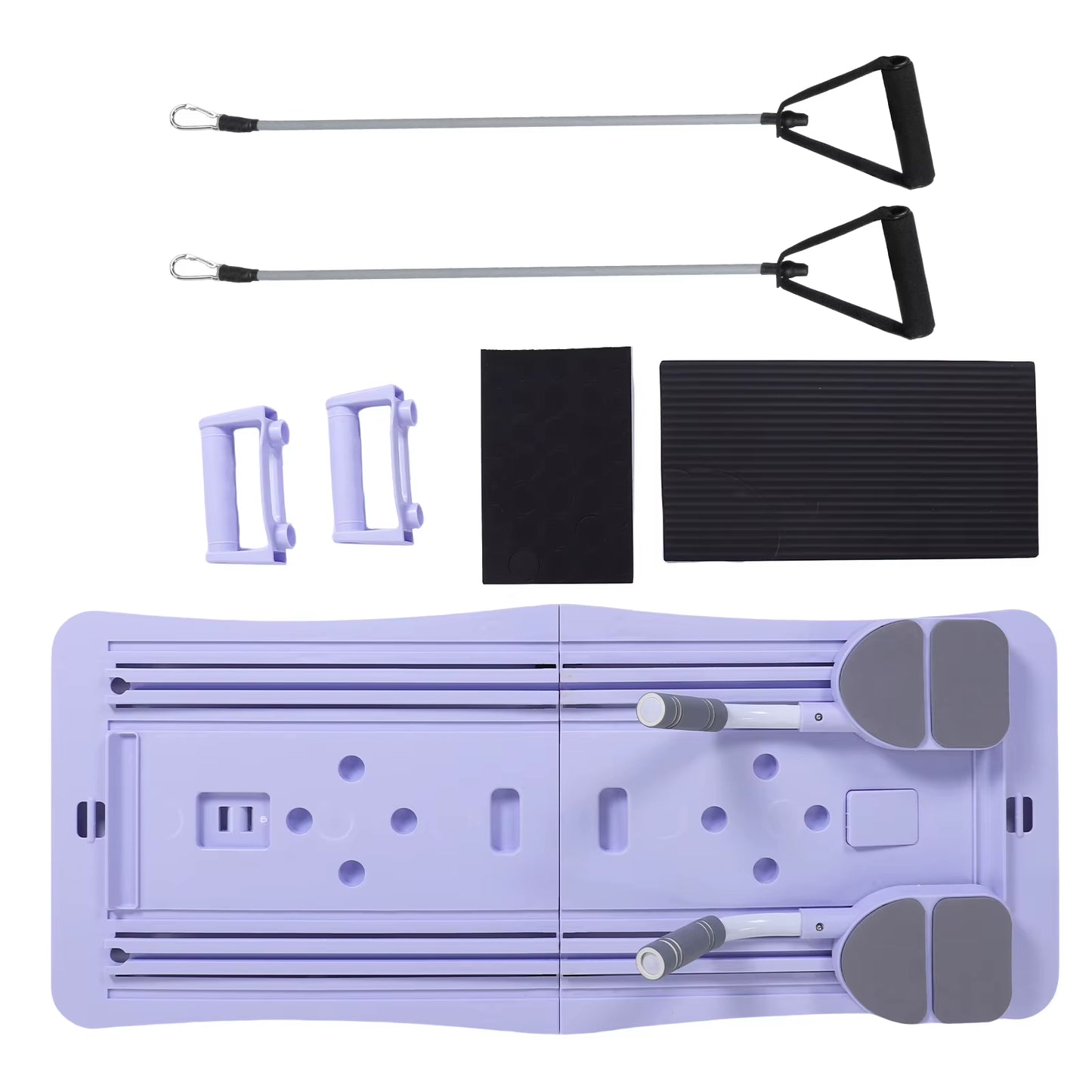 At Home Pilates Board Foldable 4-In-1 Exercise Wheel Roller Exercise Equipment for Home Gym Workout Trainer Pilate Board