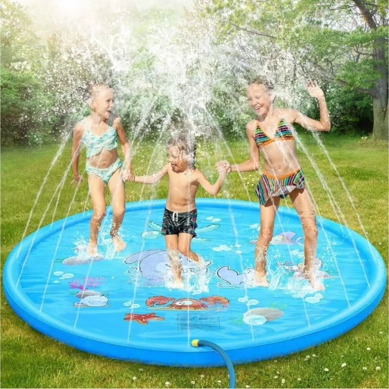 100/170Cm Children Play Inflatable Water Sprinkler Pad Beach Spray Mat Outdoor Game Toy Lawn Swimming Pool Mat Kids Toys