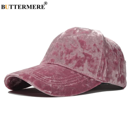 Brand Burgundy Velour Baseball Cap for Women Designer Adjustable Baseball Hat Korean Casual Hat and Cap Gorra Beisbol