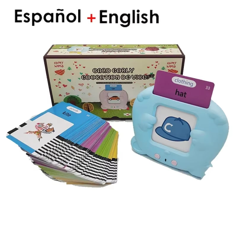Early Education Flash Card Learning Toys Talking Flashcards for Kids Preschool English Learning German Spanish French