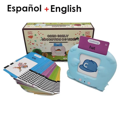 Early Education Flash Card Learning Toys Talking Flashcards for Kids Preschool English Learning German Spanish French