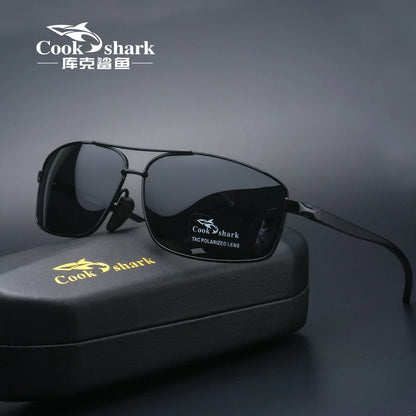 Cook Shark New Color Changer Sunglasses Men'S Sunglasses Tidal Polarization Driver'S Mirror Driving Night Vision Glasses
