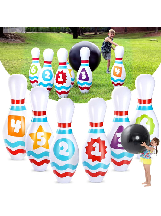 Giant Inflatable Bowling Set for Kids Adults Christmas Birthday Gift Party Games Education Motor Skills Toys