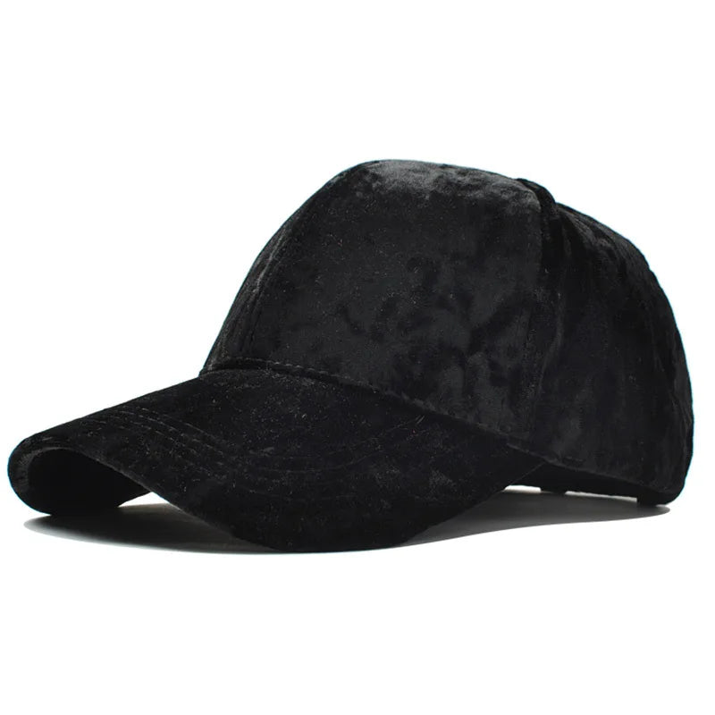 Brand Burgundy Velour Baseball Cap for Women Designer Adjustable Baseball Hat Korean Casual Hat and Cap Gorra Beisbol