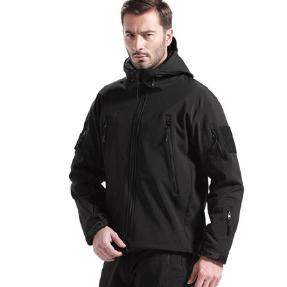 SHARKSKIN Men’S Warm Waterproof Softshell Tactical Hiking Jacket