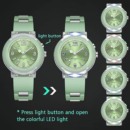 Women'S Wrist Watches TPU Strap Fashion LED Sport Watch for Women Casual Quartz Watch Gift Watch