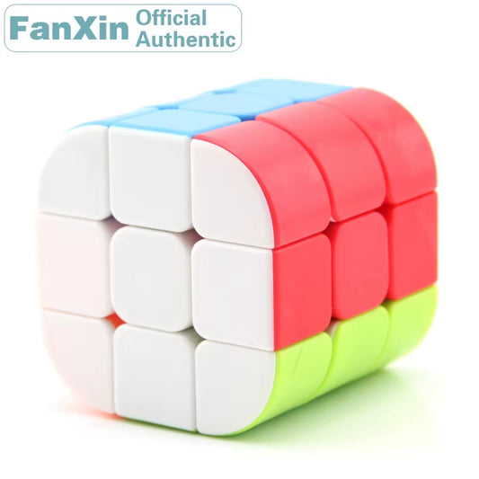 [Picube] Fanxin 3X3X3 Cylinder Magic Cube Column Professional Speed Puzzle Twisty Brain Antistress Educational Toys for Children
