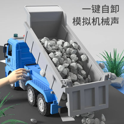Simulation Beach Transport Toy Car Big Dump Truck Friction Power Construction Car Model Toy Kids Gift Birthday Gift Kids Toys