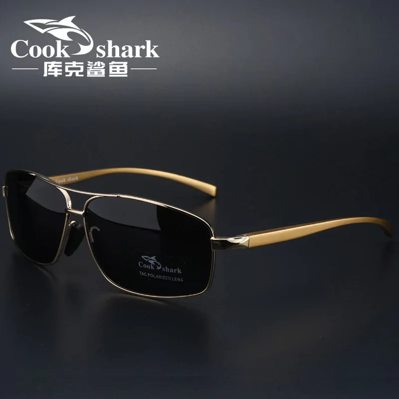 Cook Shark New Color Changer Sunglasses Men'S Sunglasses Tidal Polarization Driver'S Mirror Driving Night Vision Glasses