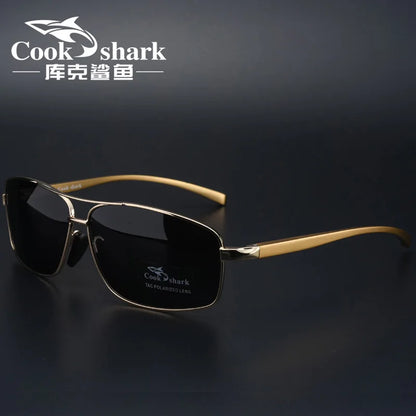 Cook Shark New Color Changer Sunglasses Men'S Sunglasses Tidal Polarization Driver'S Mirror Driving Night Vision Glasses