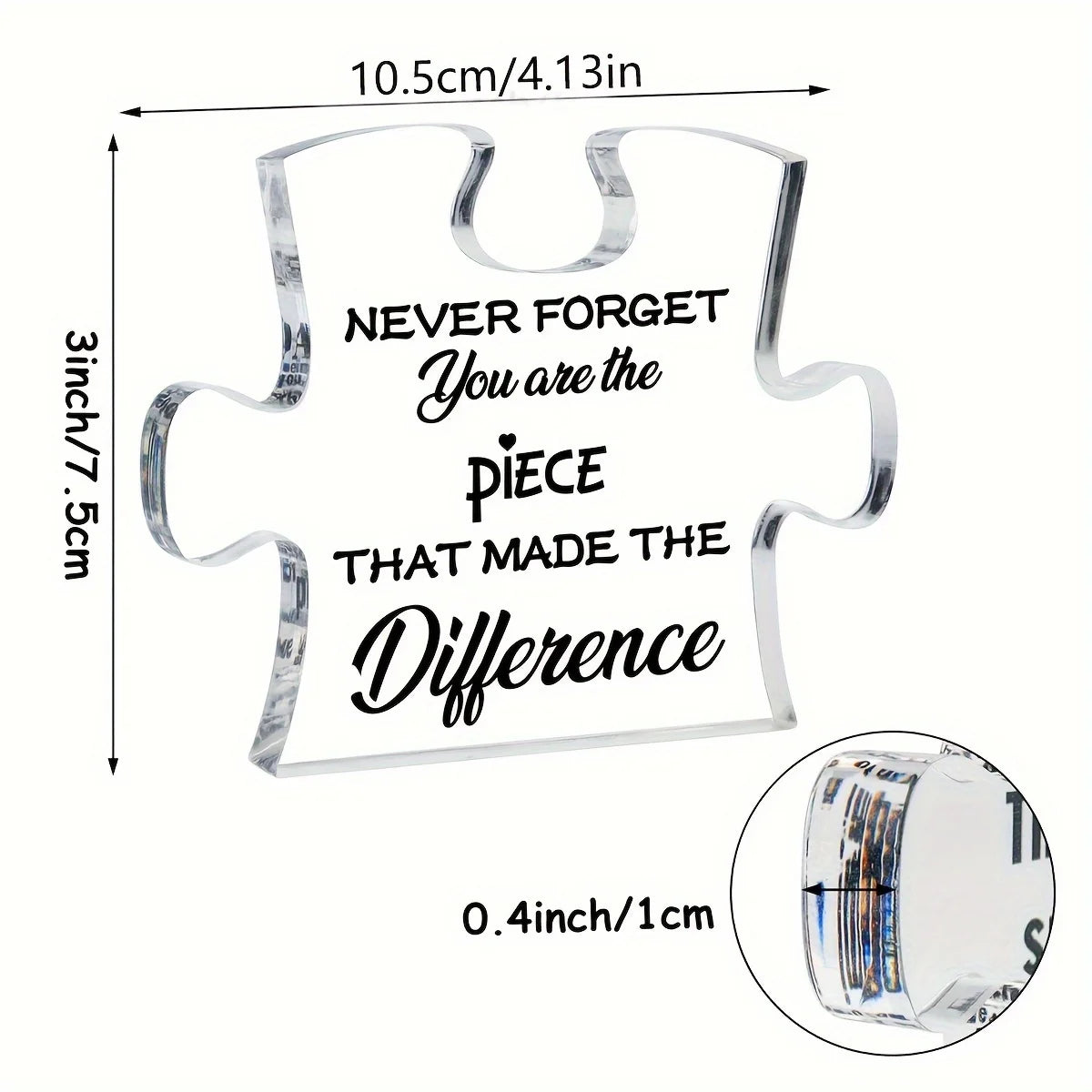 1Pc Acrylic Coworker Leaving Gift, Thank You Retirement Gift, Gift for Coworker Employee Appreciation Gift Christmas Gift