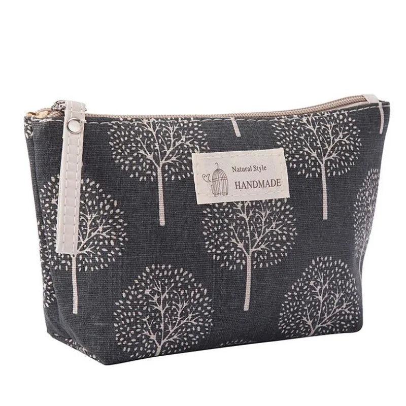 Soft Cosmetic Bag Canvas Bear Women Travel Storage Bag Toiletries Organize Cute Cosmetic Bag Portable Make up Bags