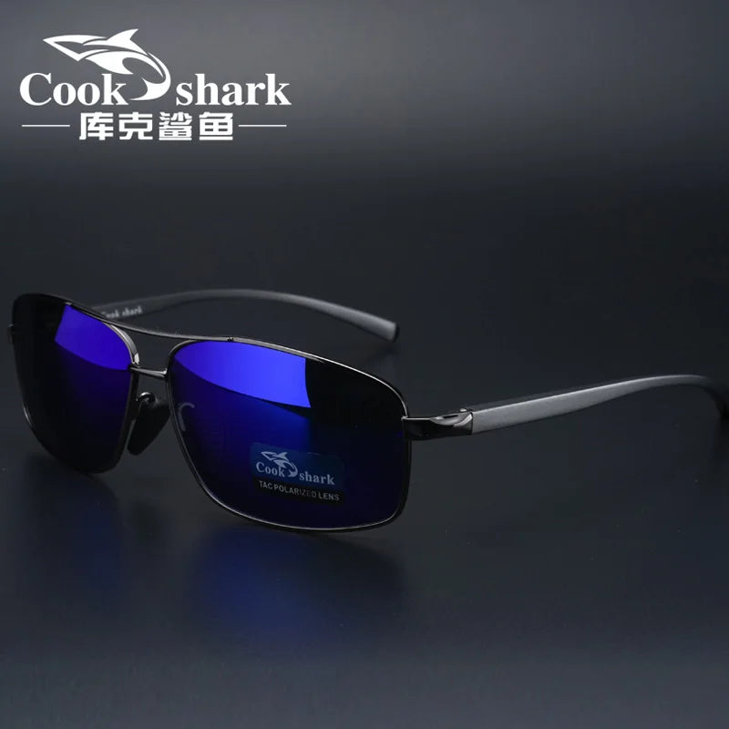Cook Shark New Color Changer Sunglasses Men'S Sunglasses Tidal Polarization Driver'S Mirror Driving Night Vision Glasses