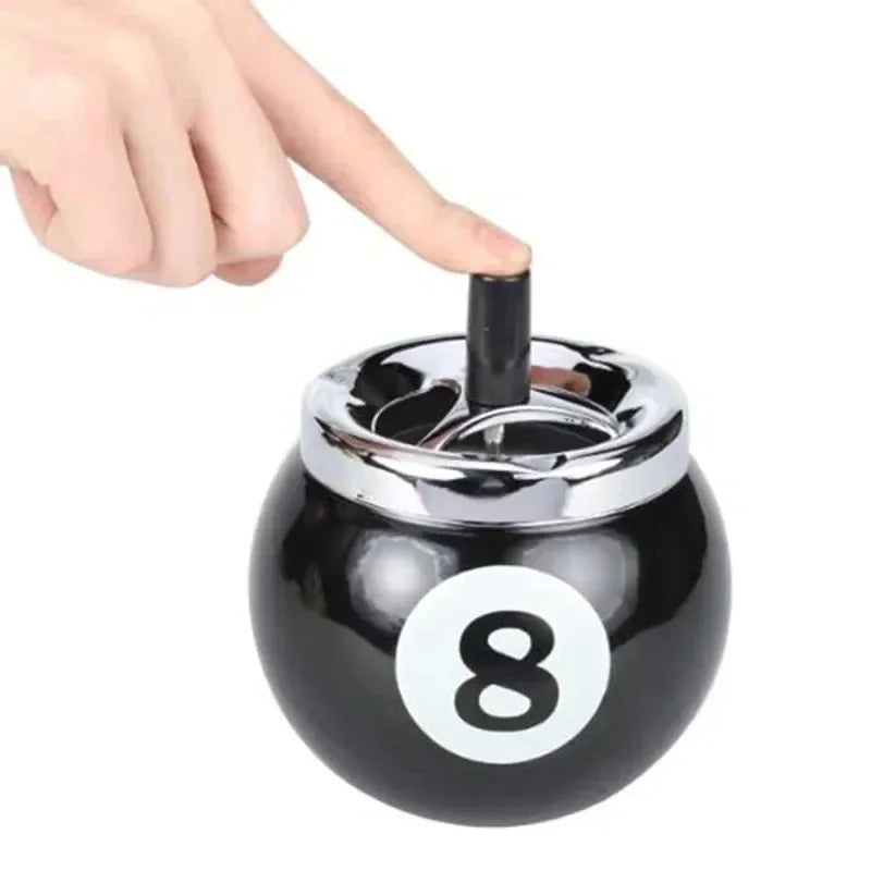 Ashtray Bar Home Billiards Unique Iron 8 Ball Ashtrays Home and Daily Necessities, Office Hotel Gifts