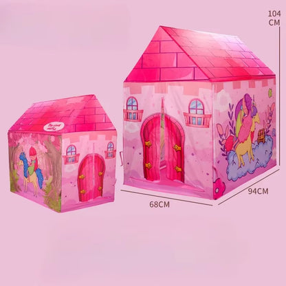 Children'S Folding Play Tents Playhouse Indoor Outdoor Tent Kids Boy Toddler Kids Tent Large Playhouse Gifts for Kids Boys Girls