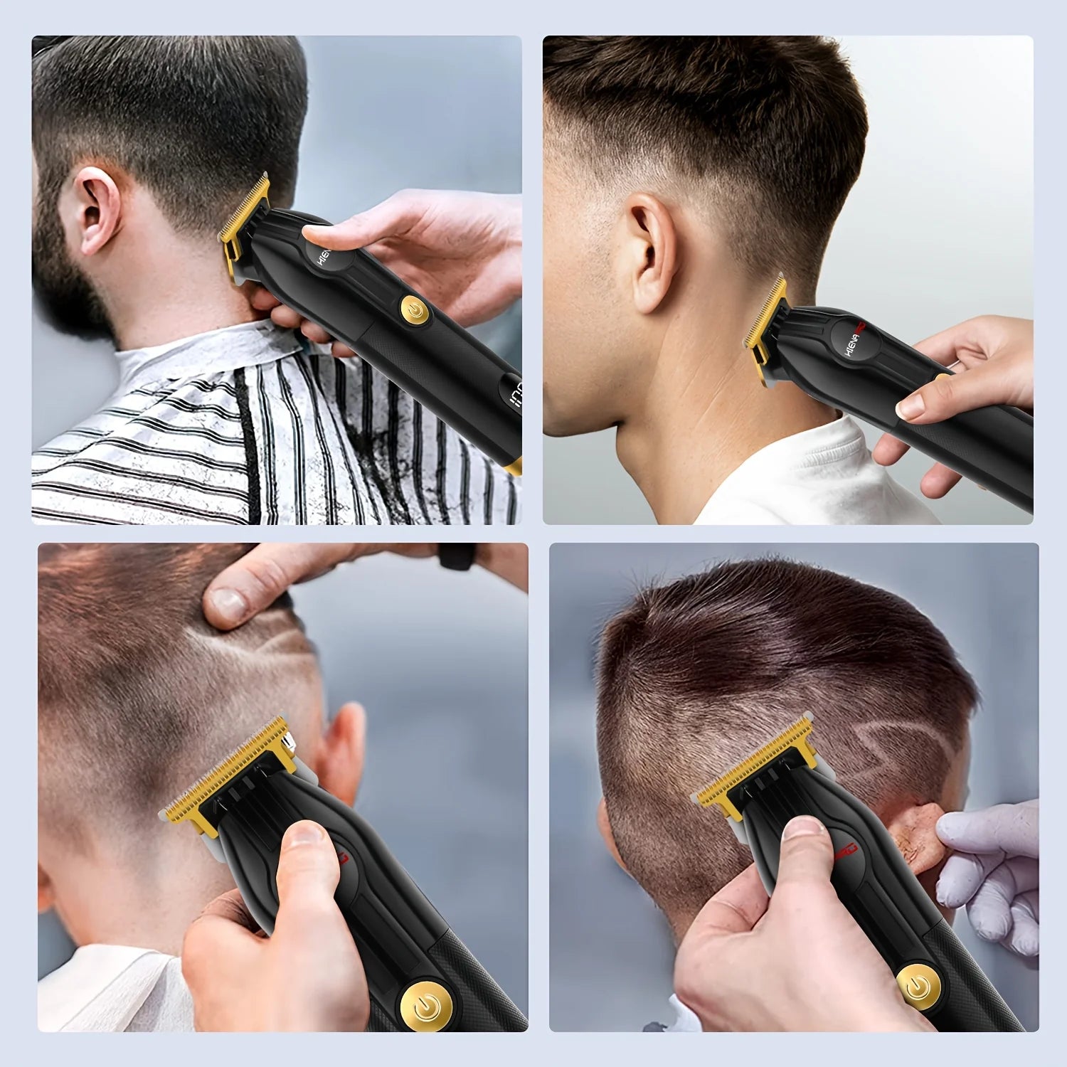 HIENA Men’S Black Electric Grooming Kit (1–4Pcs)
