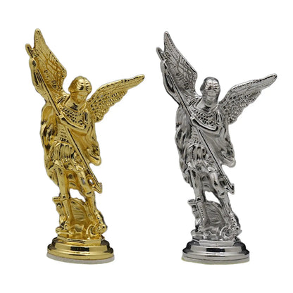 1Pc Figure Statue Defeated Lucifer Tramples Statue Home Decoration Religious Collectible Figure Arcangel Statue Angel Sculpture