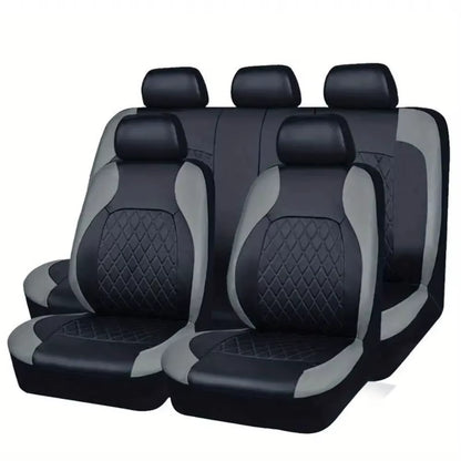 Universal Car Seat Covers Black Fashions Sports Seat Covers PVC Fabric Car Seat Cover Universal Interior Accessories