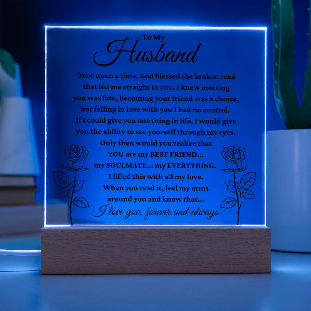 My Husband "My Everything" Acrylic Plaque