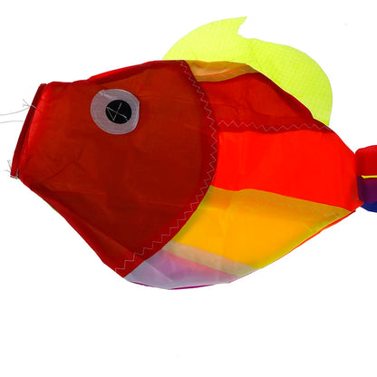 1Pc Rainbow Fish Kite Windsock Outdoor Garden Decor Kids Line Laundry Kids Toys