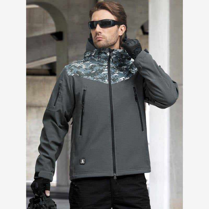 SHARKSKIN Men’S Warm Waterproof Softshell Tactical Hiking Jacket