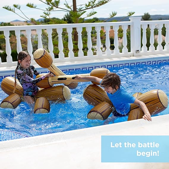 Inflatable Floating Battle Log Pool Toys