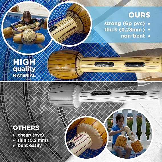 Inflatable Floating Battle Log Pool Toys