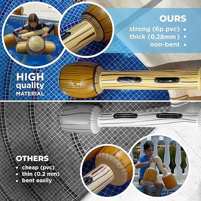 Inflatable Floating Battle Log Pool Toys