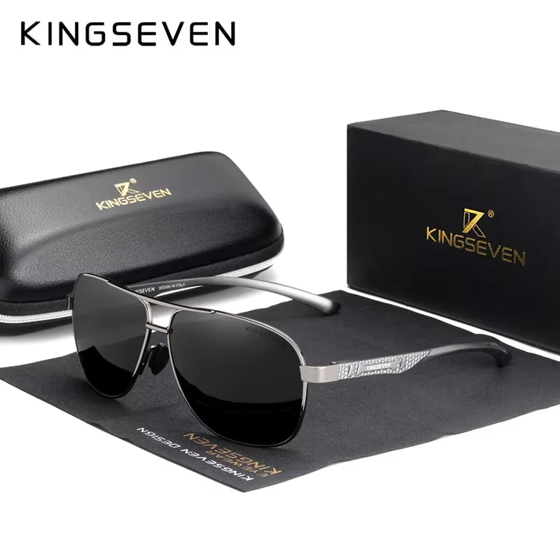 Polarized Aluminum Sunglasses Men UV400 HD Lens Pilot Eye Protection Photochromic Glasses Women Night Vision Eyewear