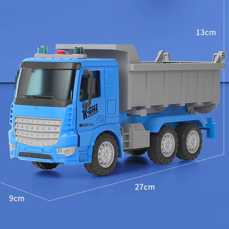 Simulation Beach Transport Toy Car Big Dump Truck Friction Power Construction Car Model Toy Kids Gift Birthday Gift Kids Toys