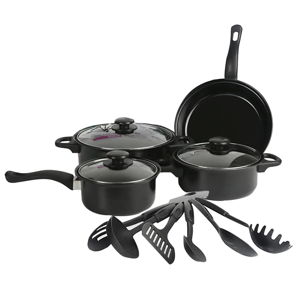 Non-Stick Pots and Pans Set 13-Pieces Kitchen Utensil Set Kitchen Cookware Gifts for Friends and Family