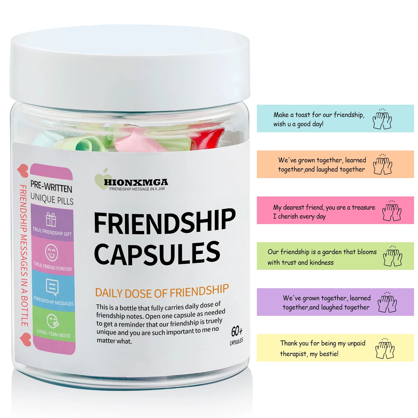 Party Kit-Affirmation Message Bottle with 60-90 Quotes - Romantic Gift for Couples, Birthdays, Anniversaries & Special Occasions