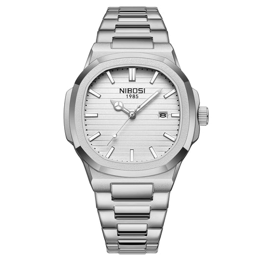 Luxury Watch for Man Waterproof Square Luminous Date Stainless Steel Men Watch Casual Quartz Mens Watches Reloj Hombre