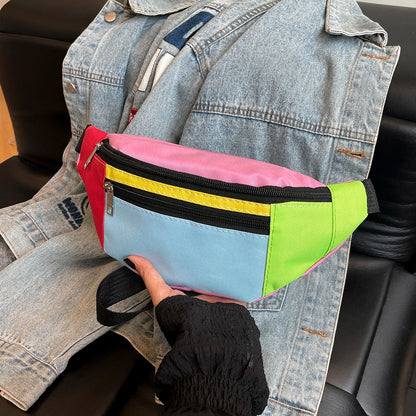 Fanny Pack Sports Festival Workout Traveling Running Large Crossbody Casual Hands-Free Wallets Waist Pack Phone Bag