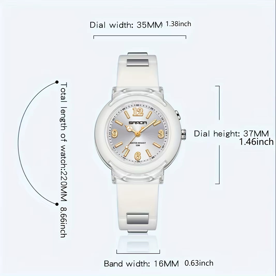 Women'S Wrist Watches TPU Strap Fashion LED Sport Watch for Women Casual Quartz Watch Gift Watch