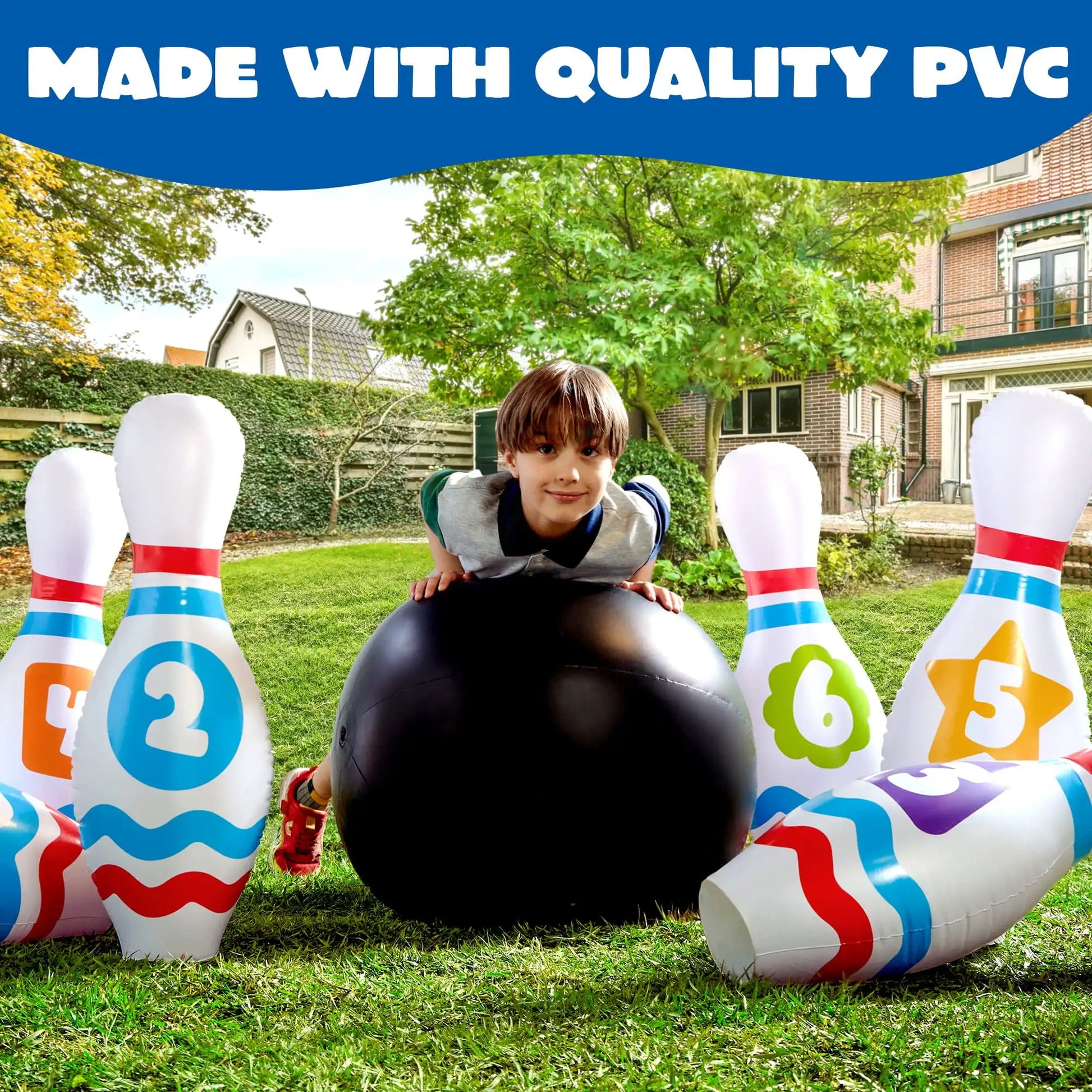 Giant Inflatable Bowling Set for Kids Adults Christmas Birthday Gift Party Games Education Motor Skills Toys