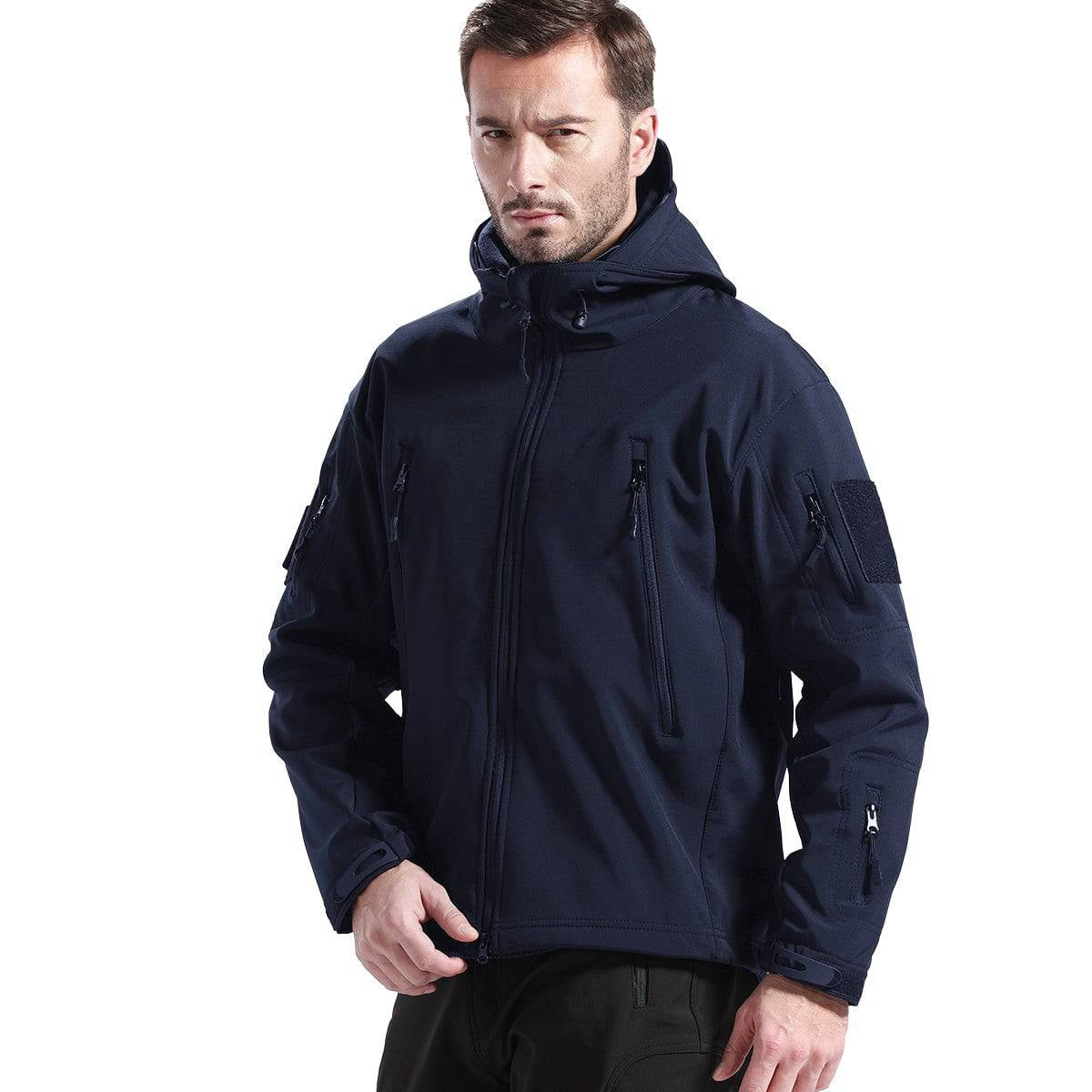 SHARKSKIN Men’S Warm Waterproof Softshell Tactical Hiking Jacket