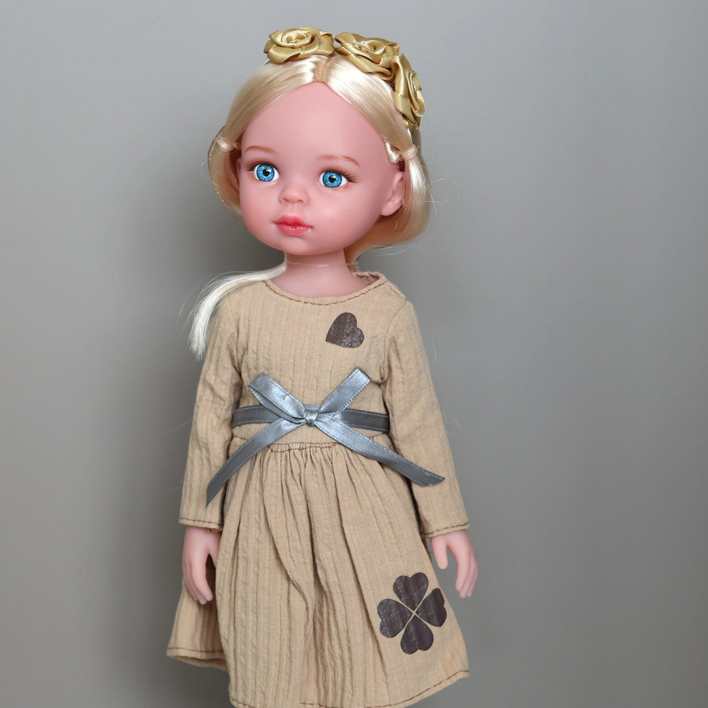 13 Inch Girls Doll Toys,Realistic Movable Figure Doll with Clothes Shoes Kids Toys Birthday Gifts