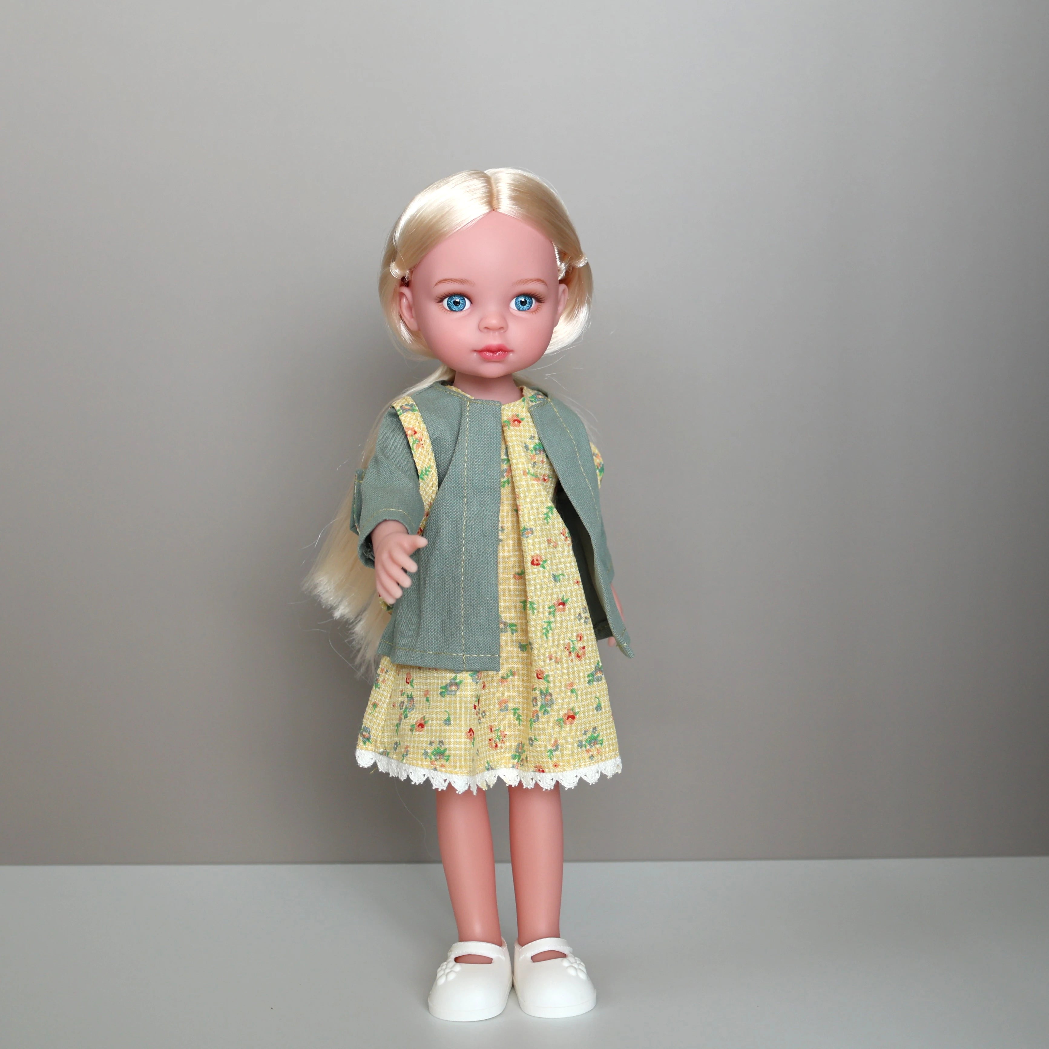 13 Inch Girls Doll Toys,Realistic Movable Figure Doll with Clothes Shoes Kids Toys Birthday Gifts