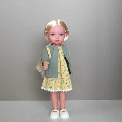 13 Inch Girls Doll Toys,Realistic Movable Figure Doll with Clothes Shoes Kids Toys Birthday Gifts