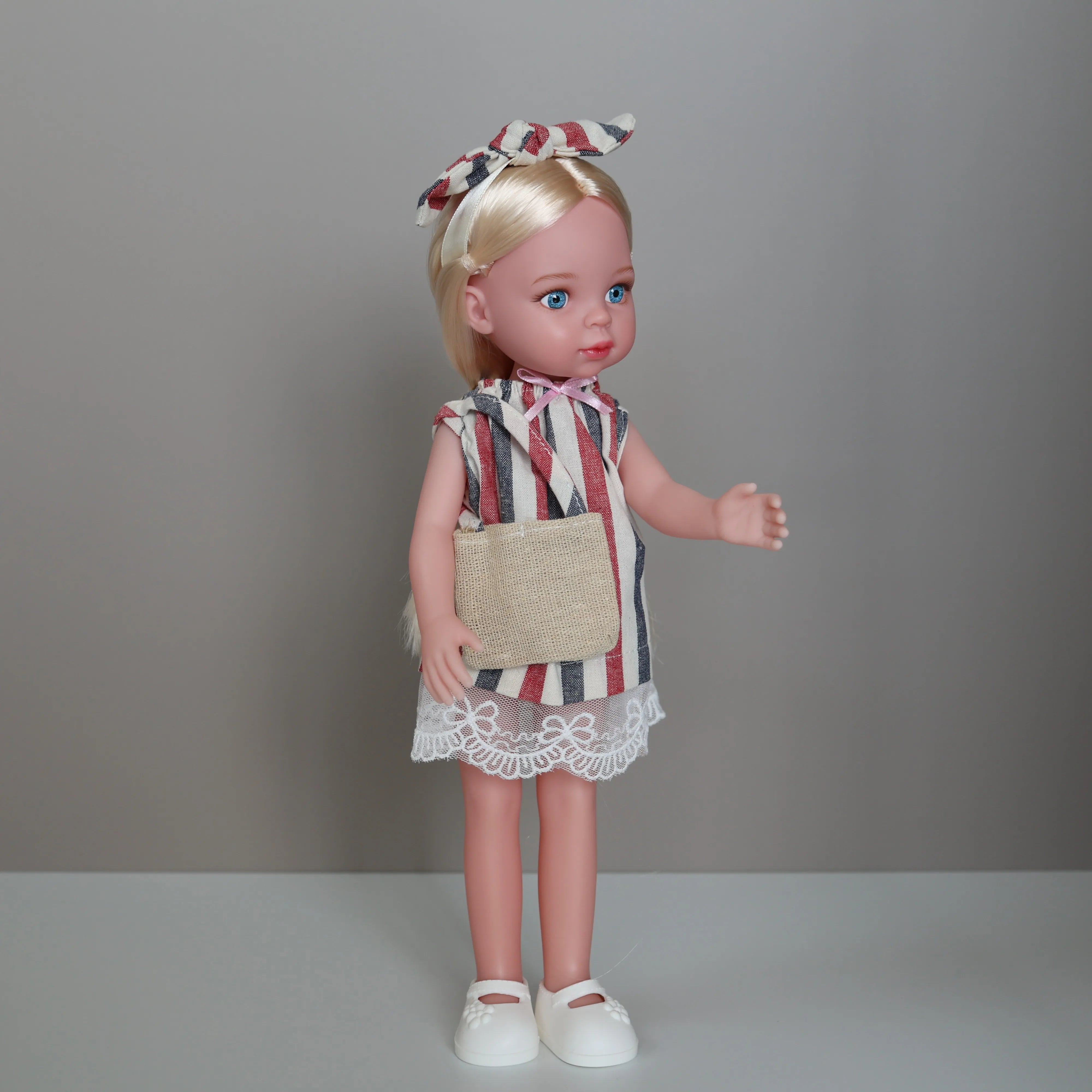 13 Inch Girls Doll Toys,Realistic Movable Figure Doll with Clothes Shoes Kids Toys Birthday Gifts