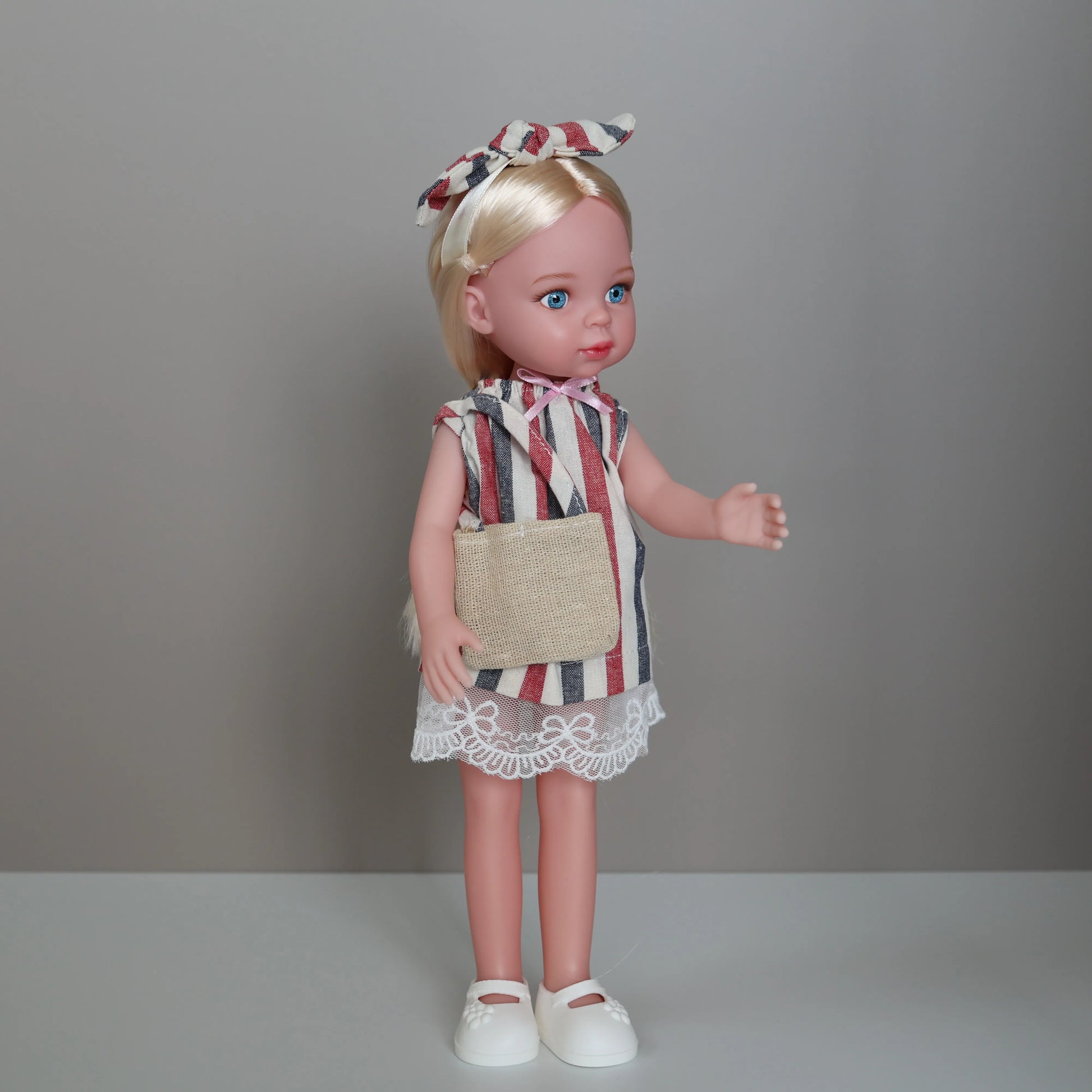 13 Inch Girls Doll Toys,Realistic Movable Figure Doll with Clothes Shoes Kids Toys Birthday Gifts